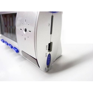置き時計型ビデオカメラ 選べる3色!「ClockCamera レッド」